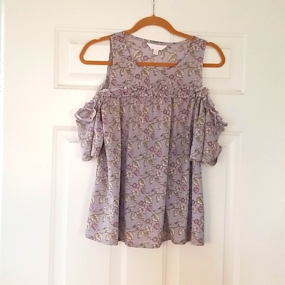 Lauren Conrad drop shoulder blouse